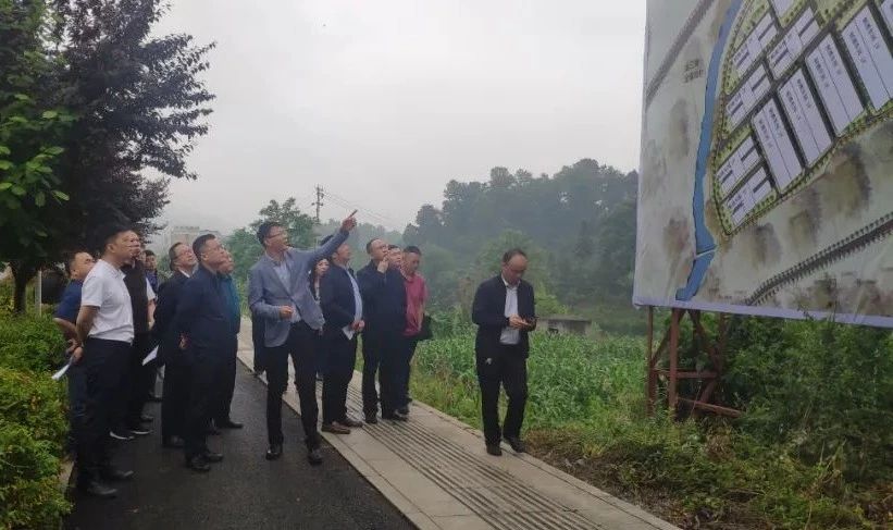 金沙县委梁书记一行莅临金沙古酒万吨扩建项目实地考察